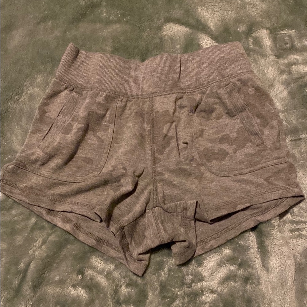 Women's Gray Camo Shorts